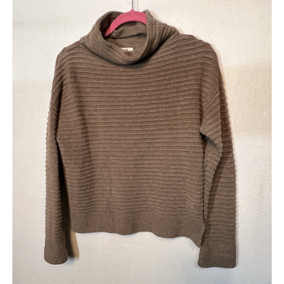 Madewell Size XXS Sweater Brown Mock Neck Soft - Picture 3 of 12